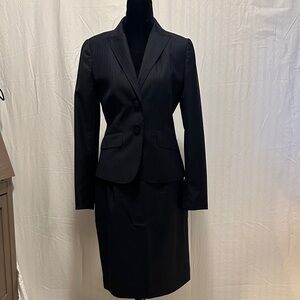 Classic JCrew Navy Blue pinstripe Women's Suit